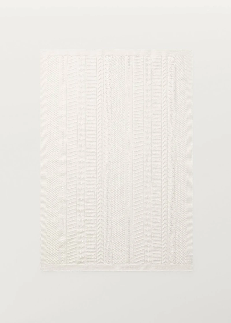 Children's cotton knitted blanket