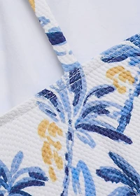 Tropical print swimsuit