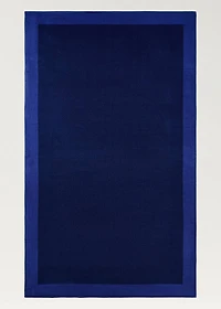 Cotton beach towel with frame design