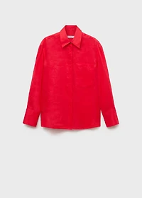 Ramie shirt with pocket