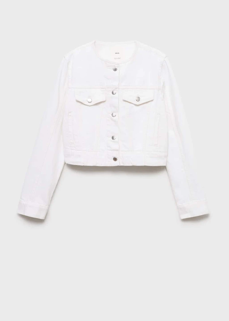 Crop denim jacket