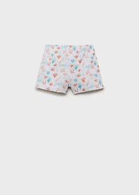 Textured printed swimsuit