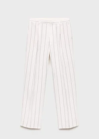 Striped suit pants