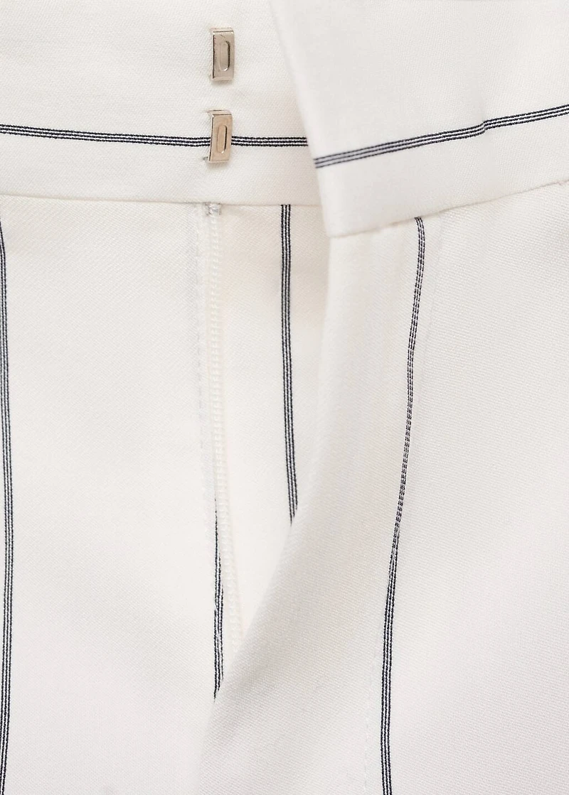 Striped suit pants