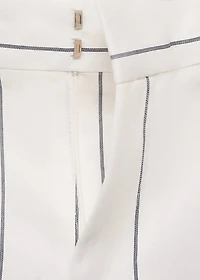 Striped suit pants