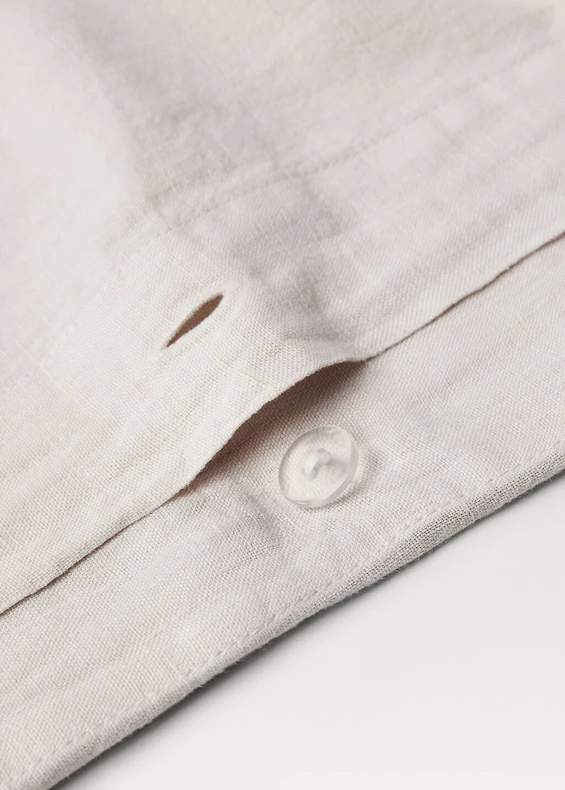 Washed linen duvet cover for / cm bed