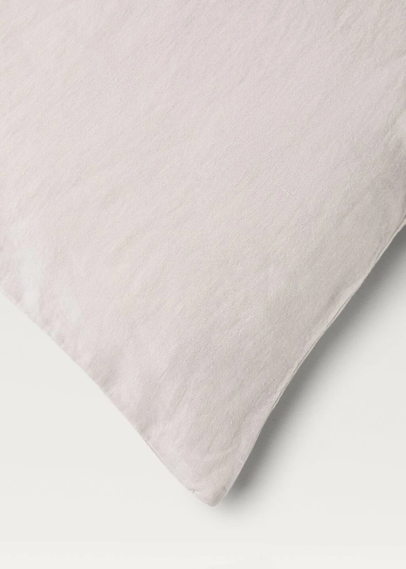Washed linen duvet cover for / cm bed