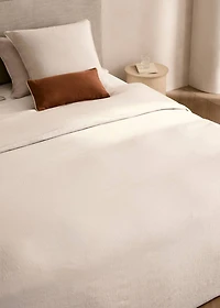Washed linen duvet cover for / cm bed
