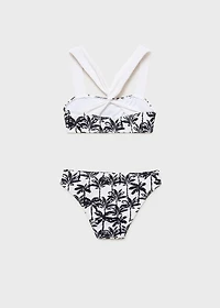 Palm-tree print bikini
