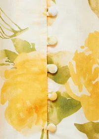 Floral cotton blouse