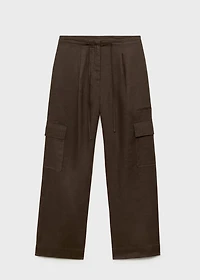 Linen cargo pants