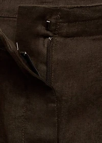 Linen cargo pants