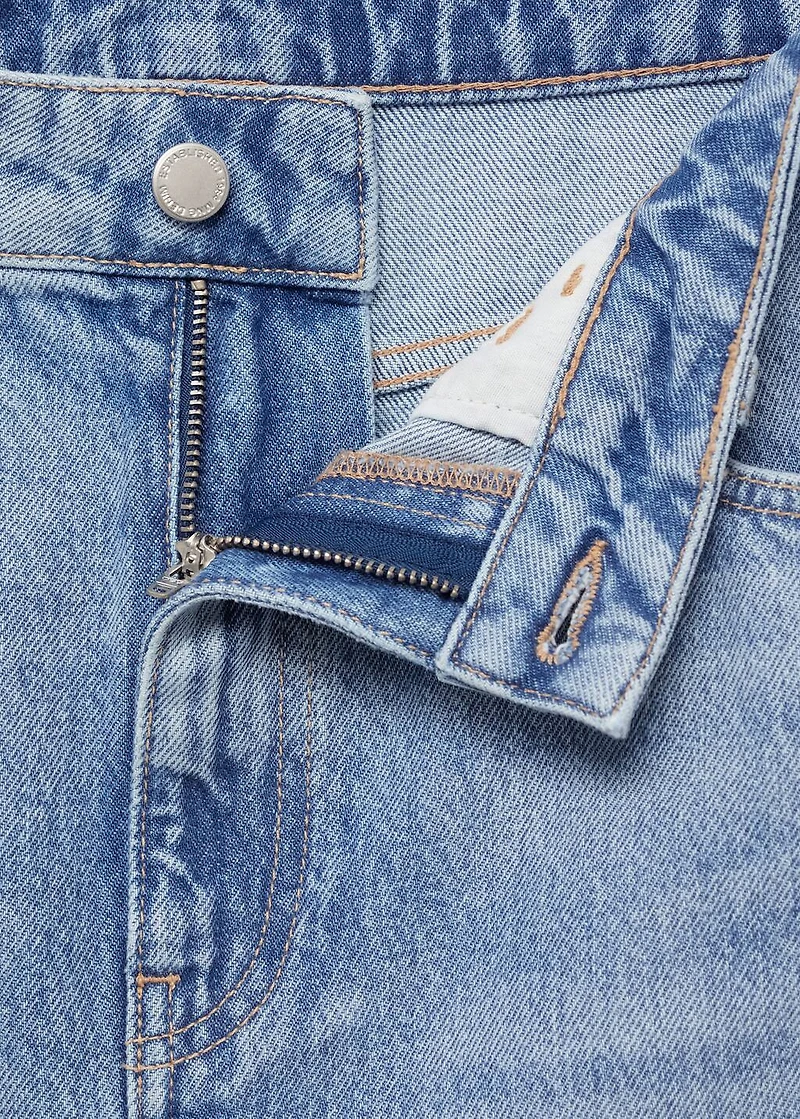 Midi denim skirt