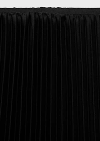 Straight pleated skirt