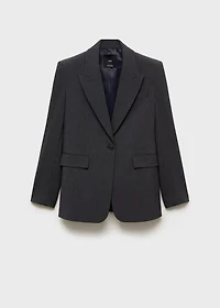 Straight-fit micro-houndstooth jacket