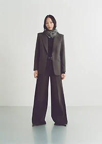 Straight-fit micro-houndstooth jacket