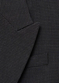 Straight-fit micro-houndstooth jacket