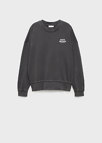 Distressed-effect sweatshirt