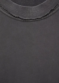 Distressed-effect sweatshirt