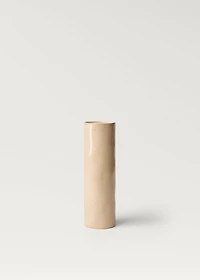 Stoneware cylindrical vase 30cm