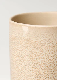 Stoneware cylindrical vase 30cm
