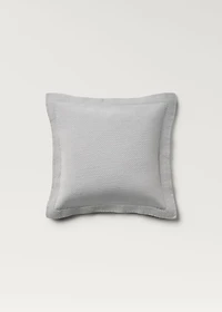 Cotton jacquard mini-check bed cushion cover 50x50 cm