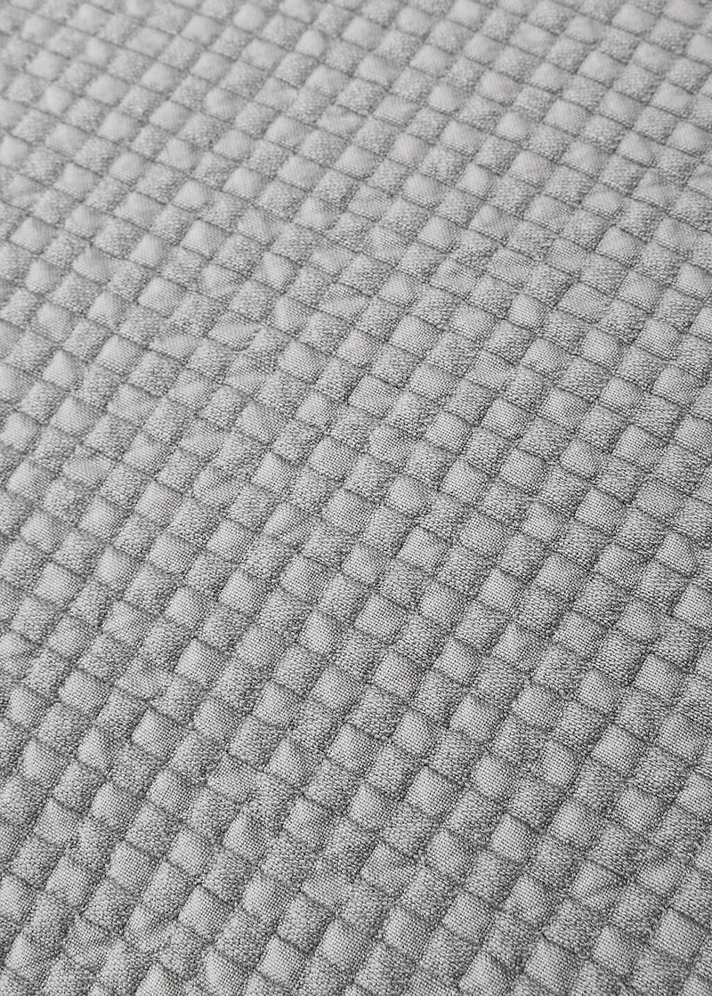 Cotton jacquard mini-check bed cushion cover 50x50 cm