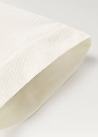 Percale cotton textured pillowcase 45x110 cm