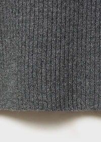 Boat neck ribbed sweater