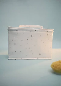 Children’s toiletry bag with star print