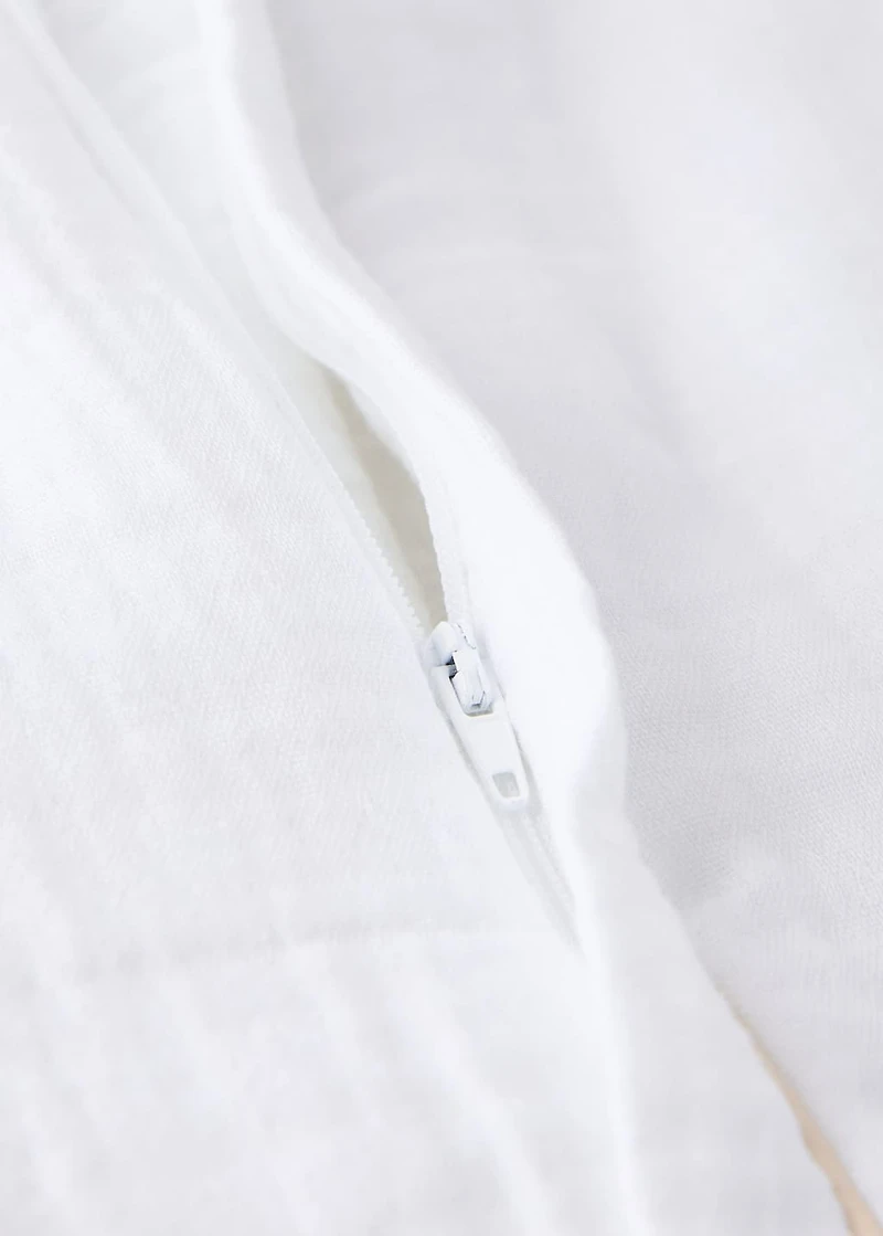 Cotton gauze baby sleeping with contrast piping