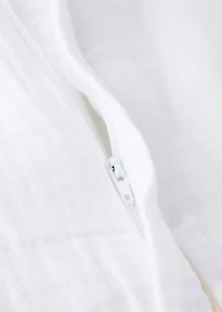 Cotton gauze baby sleeping with contrast piping