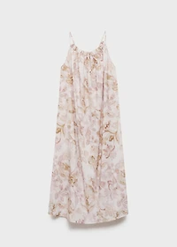 Floral print cotton nightgown