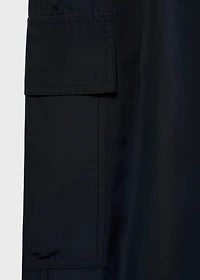 Cargo pants with adjustable hem
