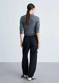Cargo pants with adjustable hem