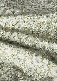 Cotton percale floral-print children's duvet cover for 90 cm bed