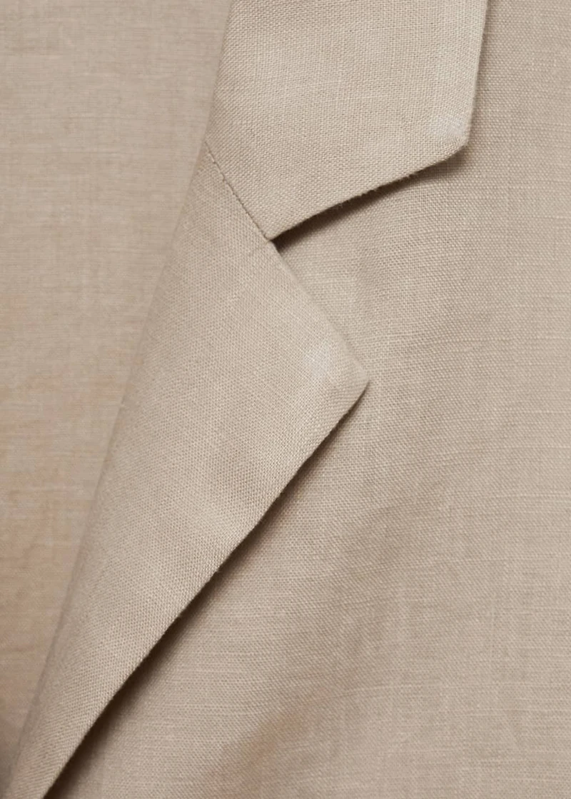 Linen-blend shirt