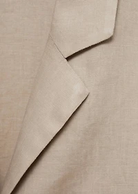 Linen-blend shirt
