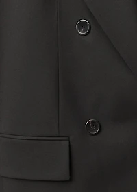 Wool-blend suit jacket