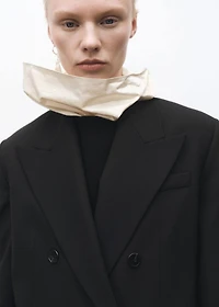 Wool-blend suit jacket
