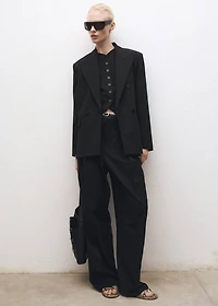 Wool-blend suit jacket