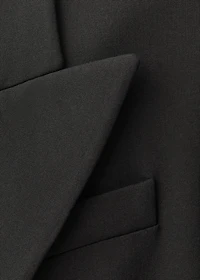 Wool-blend suit jacket