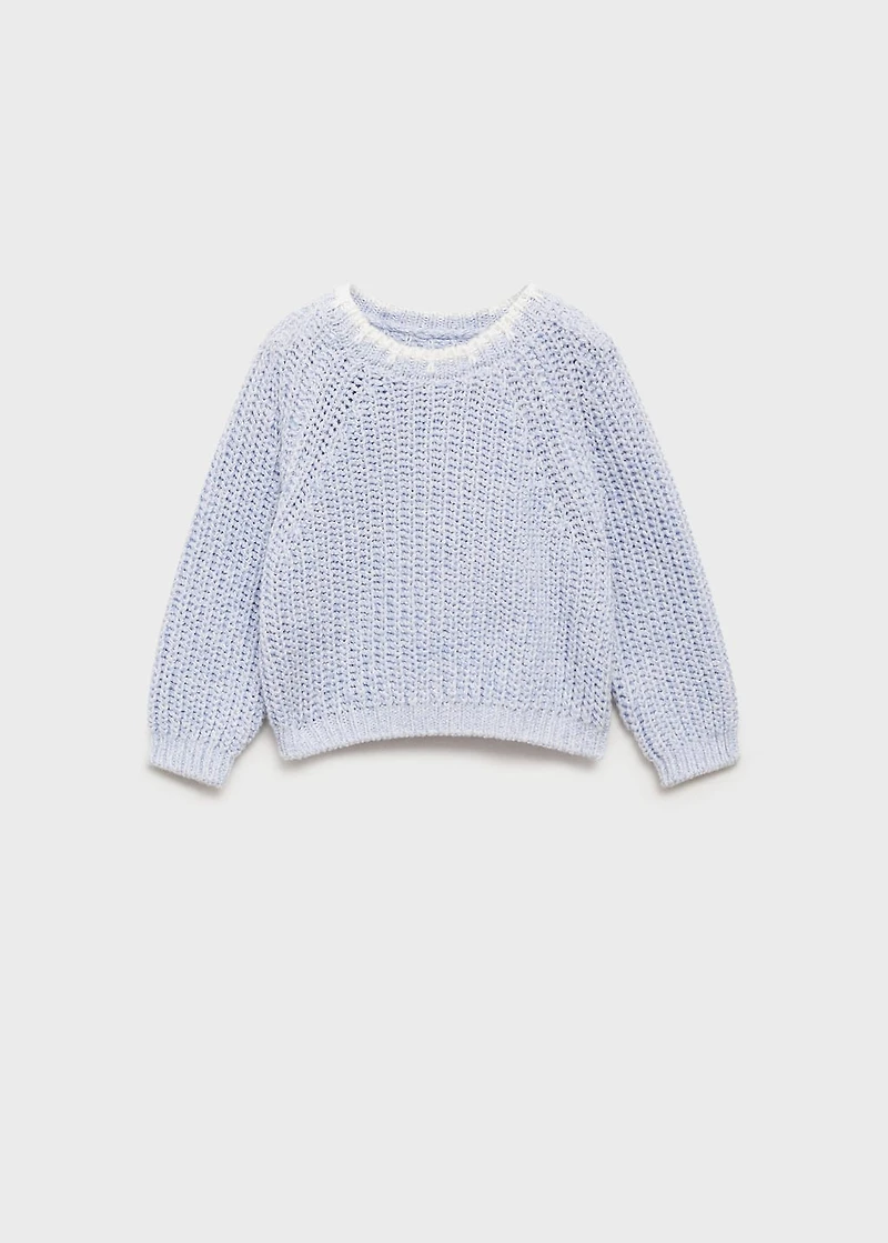 Knitted cotton sweater