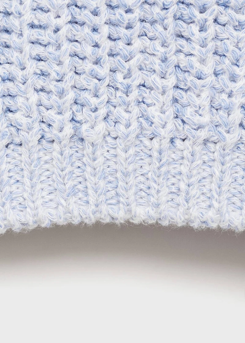 Knitted cotton sweater