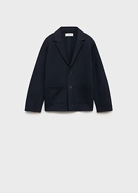 Knitted blazer with pockets