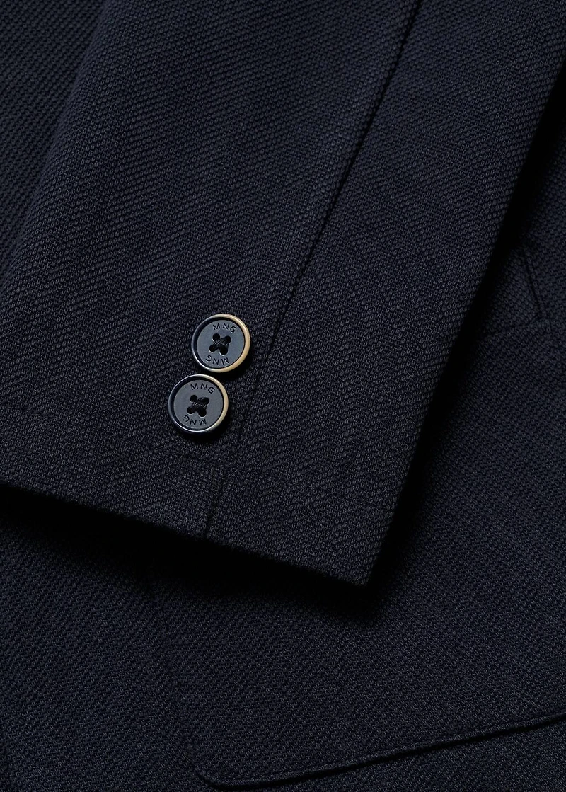 Knitted blazer with pockets