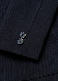 Knitted blazer with pockets