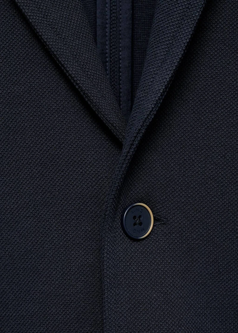 Knitted blazer with pockets