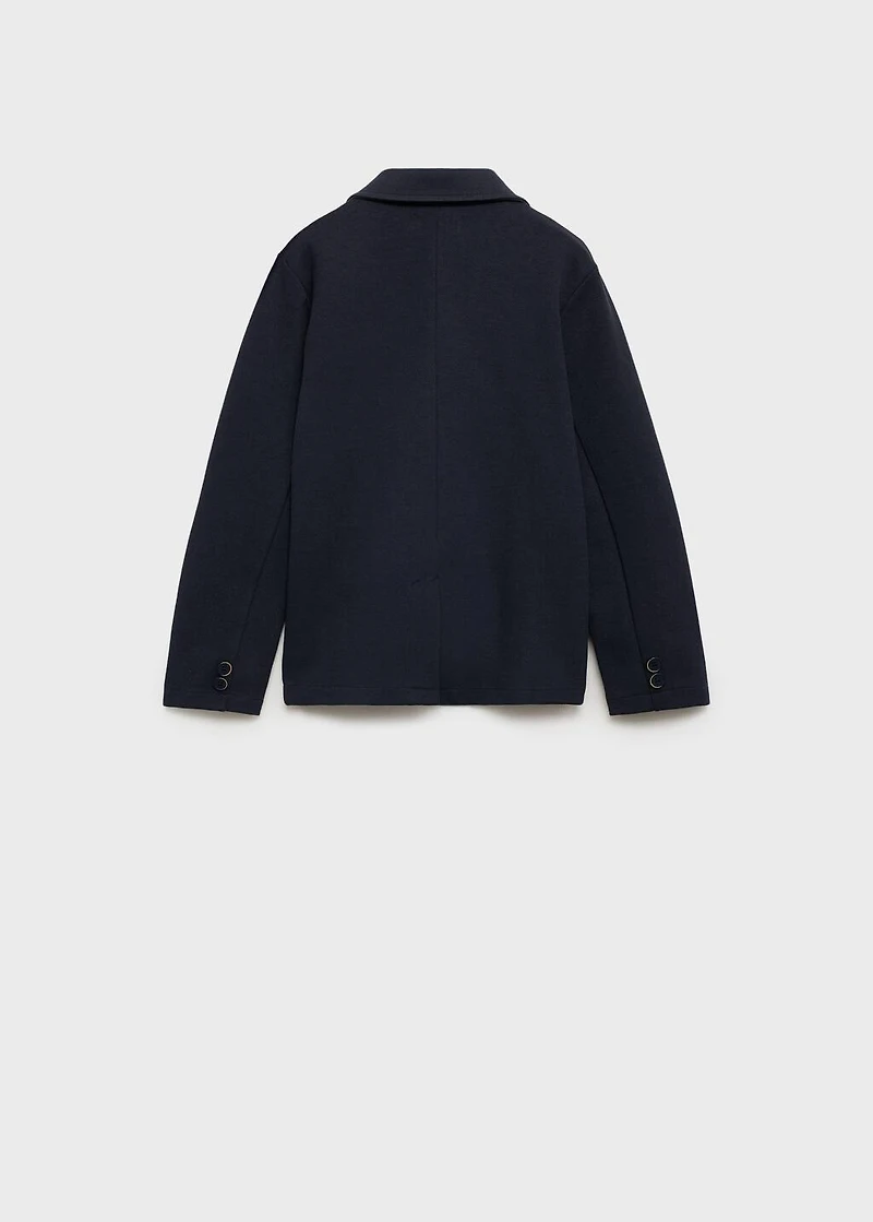 Knitted blazer with pockets