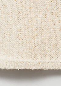 Round-neck crochet sweater